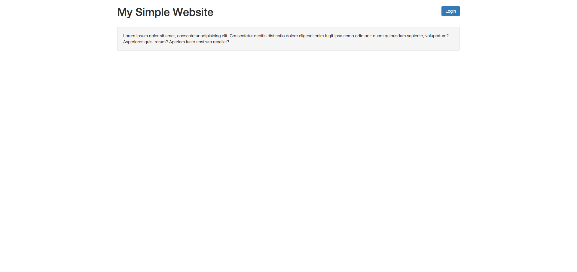 Portal - Simple Website Example Guest