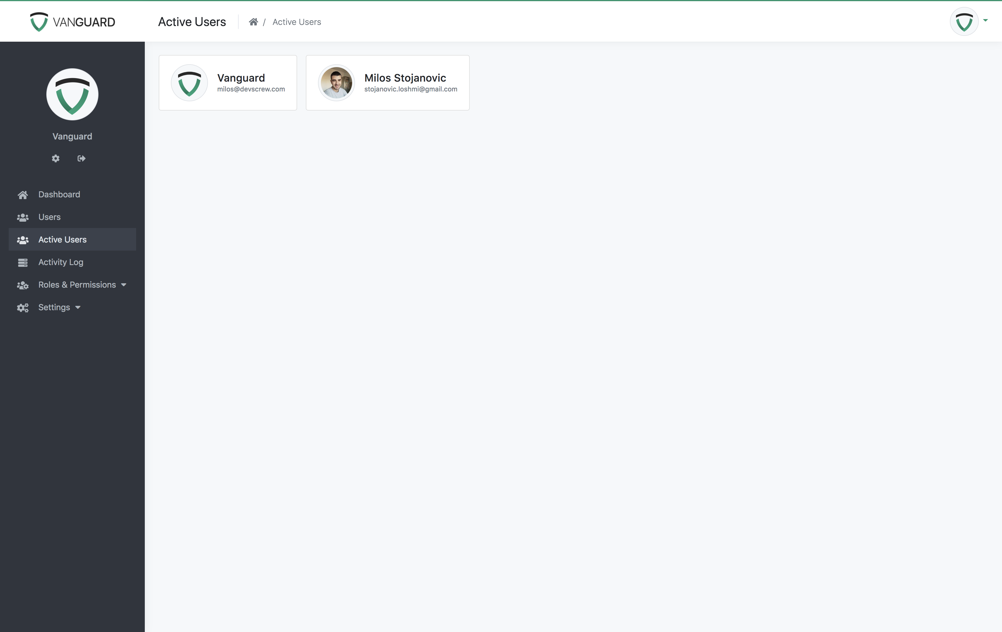 Portal New Page Example - Sidebar Menu