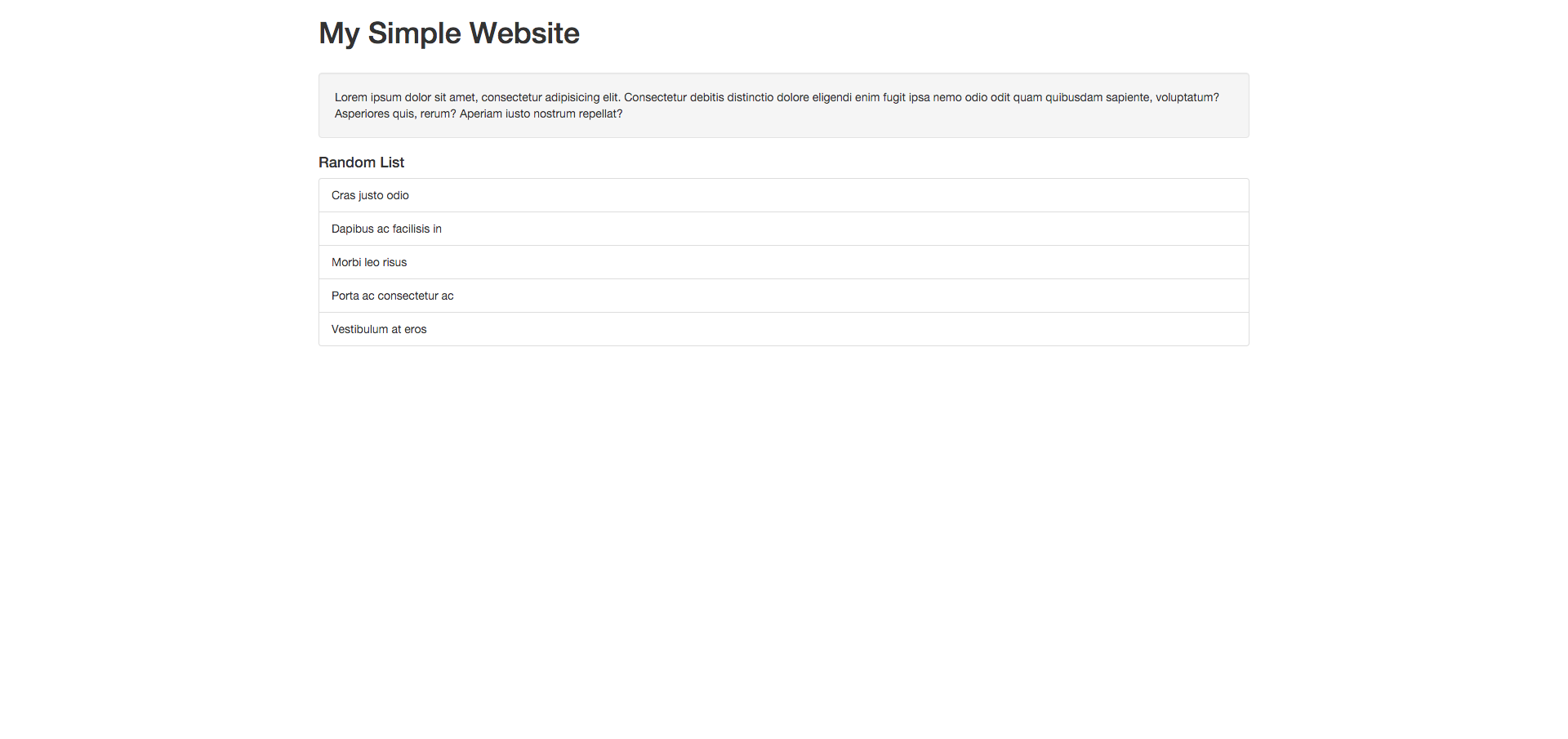 Portal - Simple Website Example