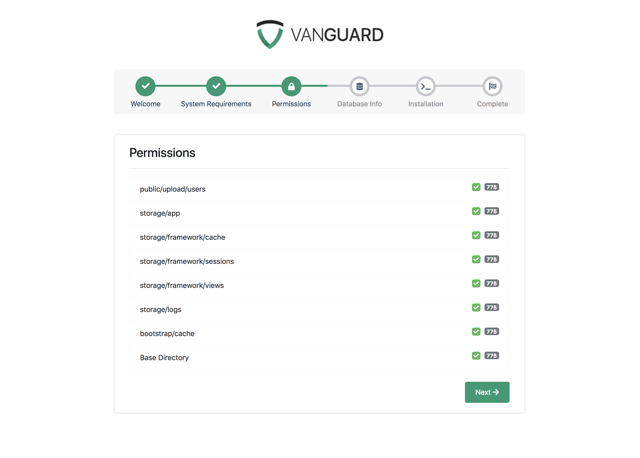 alt Portal Installation - Directory Permissions