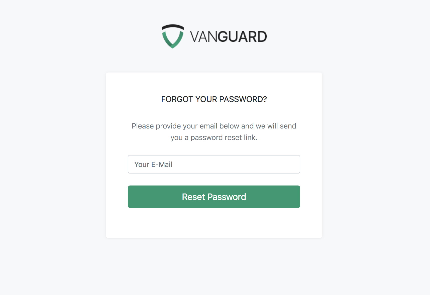 Portal - Forgot Password Form