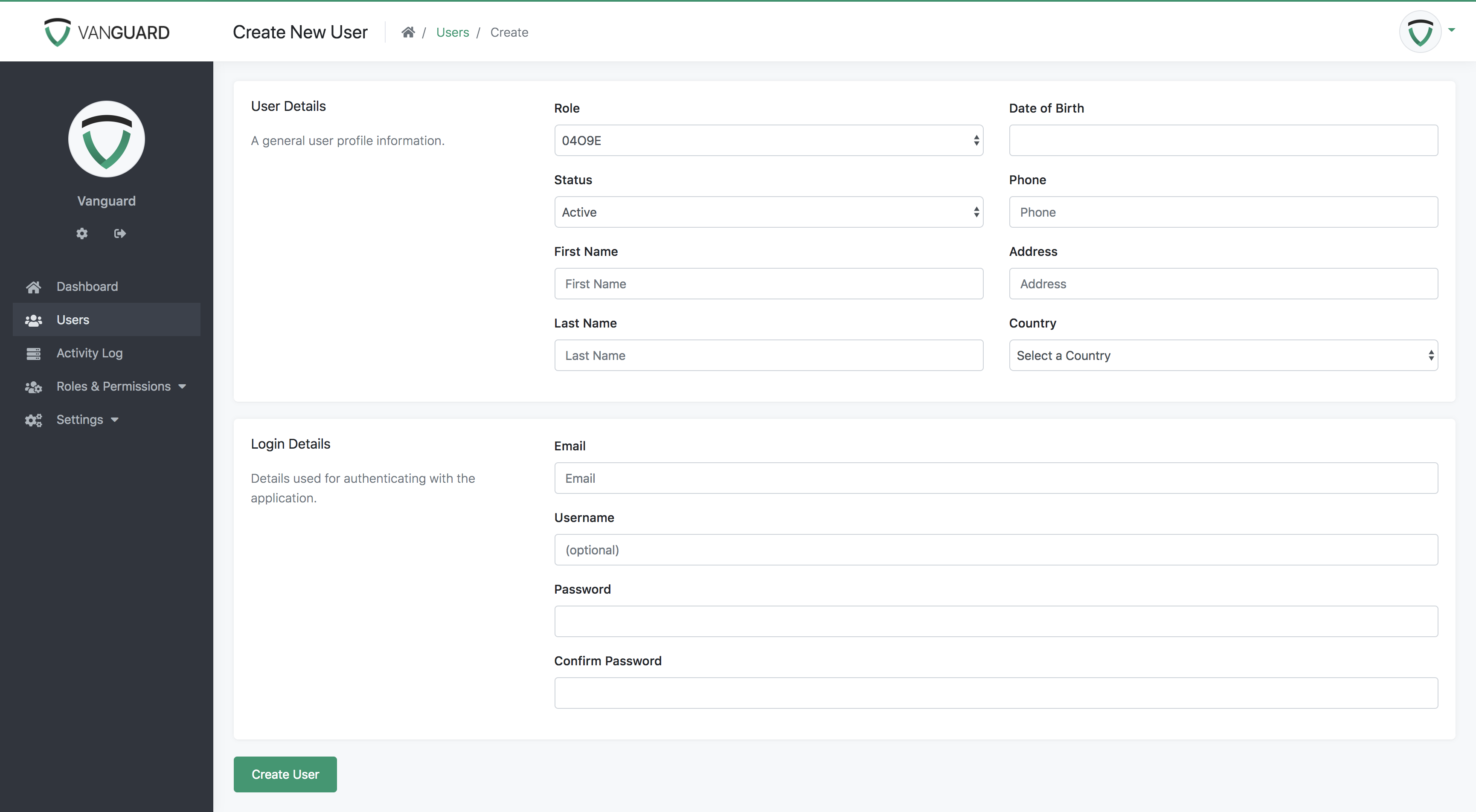 Portal - User Details