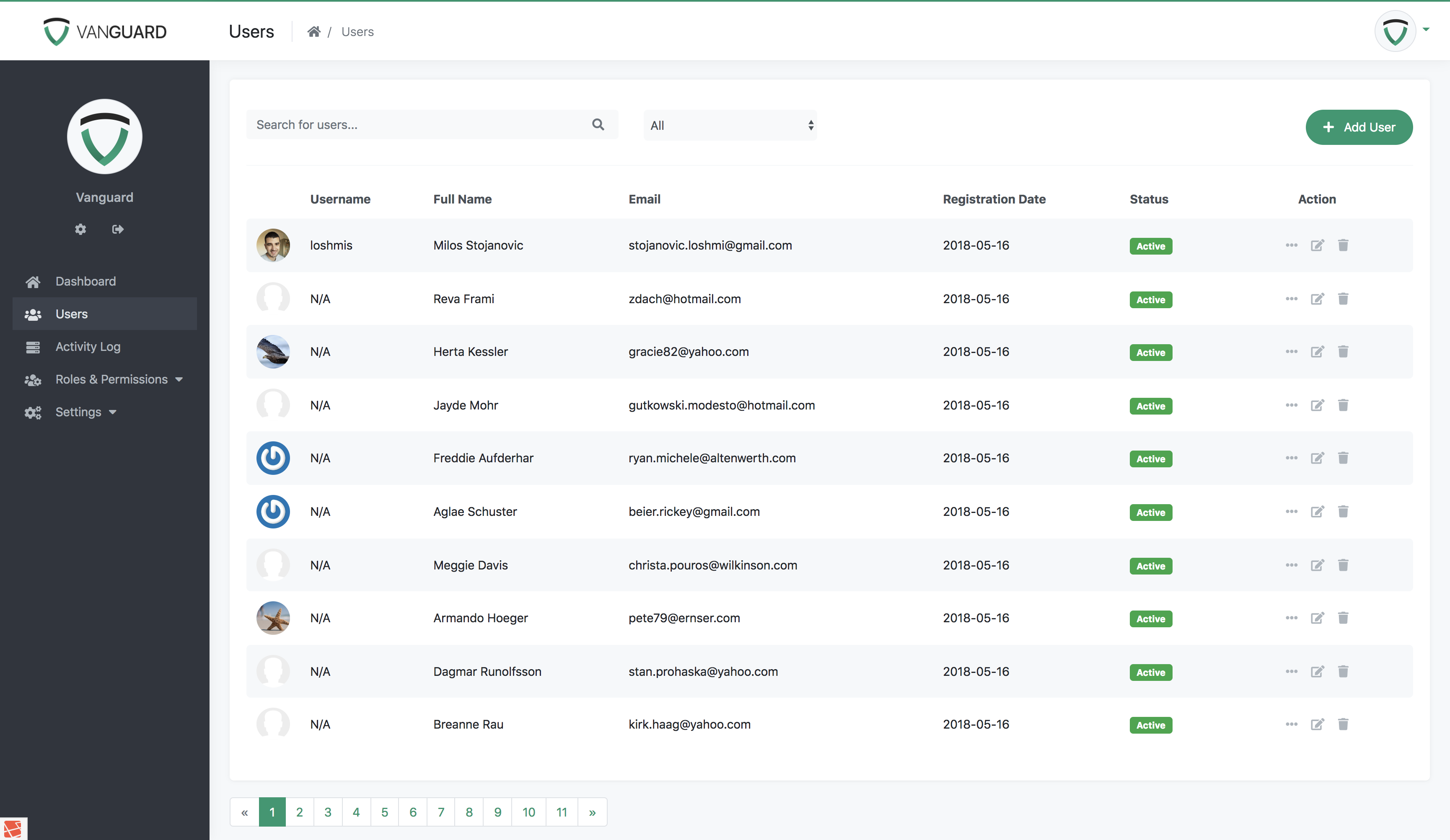 Portal - Users List
