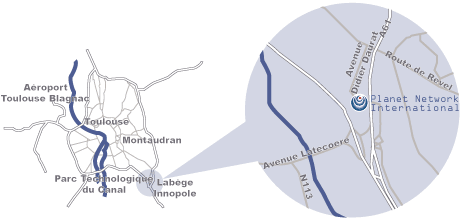 Plan d'accès à nos locaux